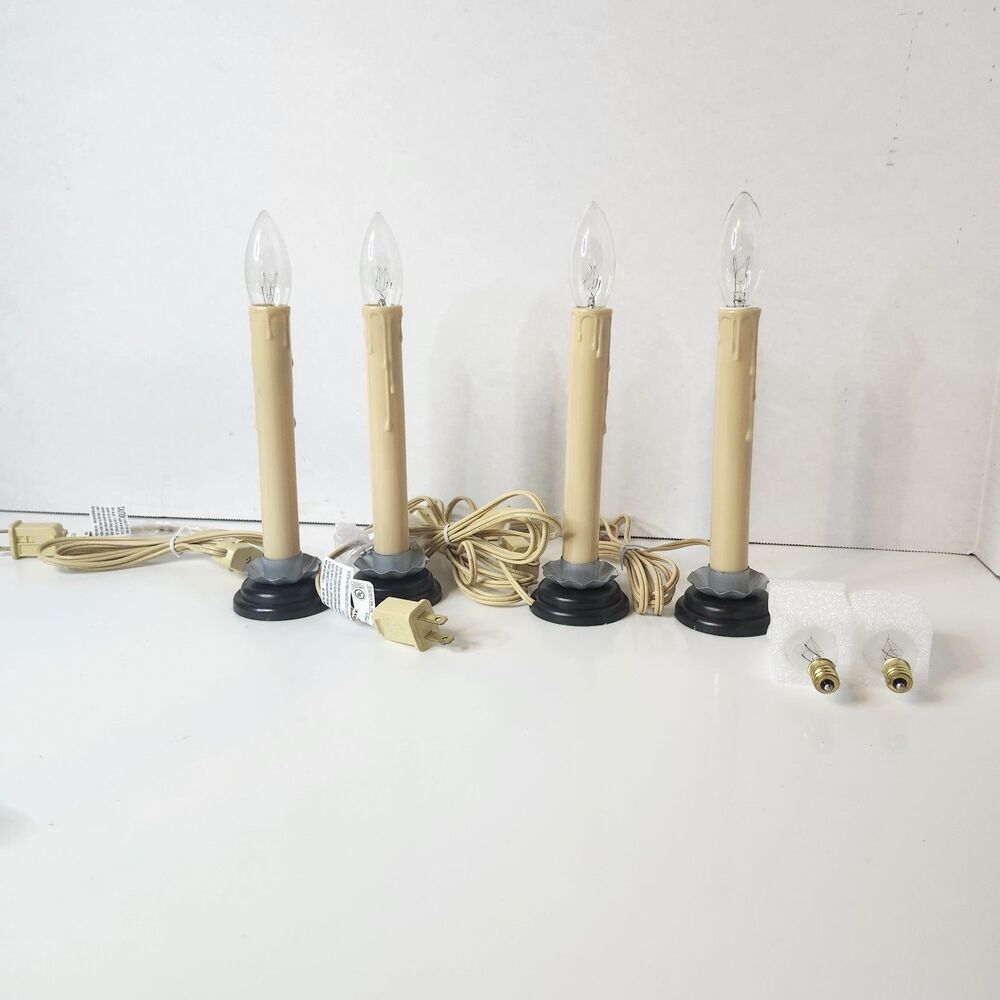 7 Inch Electric Candles, Plug in 5' Cord Length Country Candle